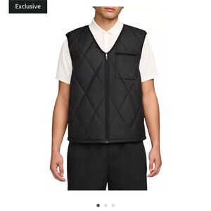 Men's Black Quilted Vest